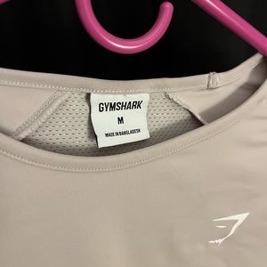Women’s Gym Shark tan crop top